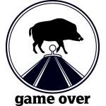 Game Over Boar Sticker 2