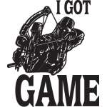 I Got Game Bowhunting Sticker