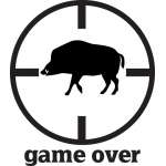 Game Over Boar Sticker 3