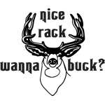 Nice Rack Wanna Buck Sticker