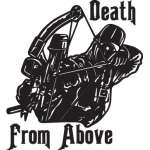 Death From Above Bowhunter Sticker