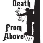 Death From Above Bowhunter Sticker 5
