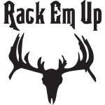 Rack Em Up Deer Skull Sticker