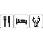 Eat Sleep Deer Hunt Sticker