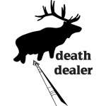 Death Dealer Elk Bowhunting Sticker