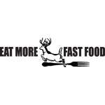 Eat More Fast Food Buck and Fork Sticker