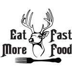 Eat More Fast Food Buck and Fork Sticker 4