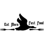 Eat More Fast Food Duck Sticker