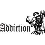 Addiction Bowhunter in Stand Sticker