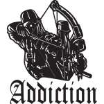 Bowhunter Addiction Sticker