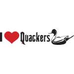 I Love Quackers Sticker