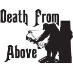 Death From Above Bowhunter Sticker 6