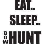Eat Sleep Bow Hunt Sticker