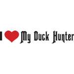 I Love My Duck Hunter Sticker