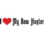 I Love My Bowhunter Sticker