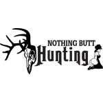 Nothing BUTT Hunting Deer Sticker 2