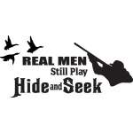 Real Men Still Play Hide and Seek Duck Sticker