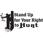 Stand Up For Your Right to Hunt Bowhunt Sticker