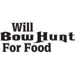 Will Bowhunt for Food Sticker