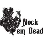 Nock em Dead Bowhunting Sticker 2