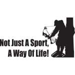 Not Just a Sport a Way Of Life Bowhunting Sticker