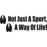 Not Just a Sport A Way of Life Buck Sticker 5