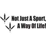 Not Just a Sport Way of Life Duck Prints Sticker