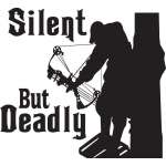 Silent But Deadly Bowhunting Sticker