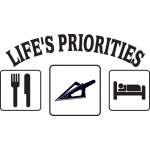 Life's Priorities Eat Broadhead Sleep Sticker