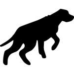 Pointer Dog Sticker 23