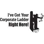 I've Got Your Corporate Ladder Right Here Bowhunting Sticker 3