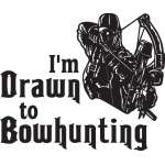 I'm Drawn to Bowhunting Sticker