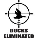 Ducks Eliminated Sticker
