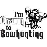 I'm Drawn to Bowhunting Sticker 3