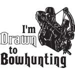 I'm Drawn to Bowhunting Sticker 4