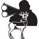 Man Shooting Deer Sticker 5
