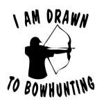 I am Drawn to Bowhunting Sticker