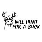 Will Hunt for a Buck Sticker