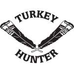 Turkey Hunter with Feathers Sticker 2