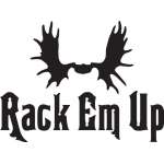 Rack Em Up Moose Rack Sticker 2