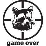 Game Over Racoon Sticker 3