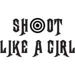 Shoot Like a Girl Sticker