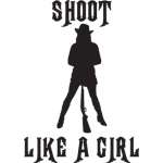 Shoot Like a Girl Sticker 4