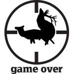Game Over Elk in Bullseye Sticker 6
