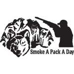 Smoke a Pake a Day Wolf Sticker