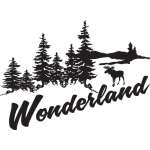 Moose Wonderland Sticker