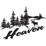 Moose Heaven Sticker