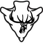 Elk in Arrowhead Sticker