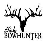 Lady BowHunter with Rack Sticker