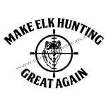 Make Elk Hunting Great Again Wolf in Crosshair Sticker